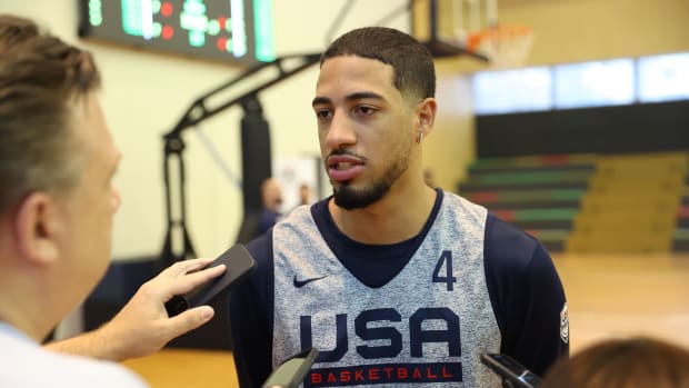 Indiana Pacers guard Tyrese Haliburton Team USA